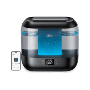 Dreo Smart Humidifiers for Bedroom, Top Fill 4L Supersized Cool Mist Humidifier with Nightlight, 32H Runtime, Touch/APP/Voice Control, 28 dB Quiet Ultrasonic Humidifiers for Large Room, Baby, Plants