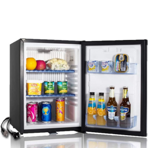 SMETA 12 Volt Refrigerator 12v 1.2 cuft RV Mini Fridge with Lock Truck Refrigerator DC 12V|110V Compact Small Fridge for Freightliner Cascadia Wheeler Trucker Drivers, Camper, Boat, Marine