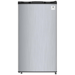 ACFR322 RCA Mini Refrigerator, Compact Freezer Compartment, Adjustable Thermostat Control, Reversible Door, Ideal Fridge for Dorm, Office, Apartment, Platinum Stainless, 3.2 Cubic Feet