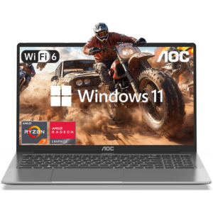 Laptop, 16.1” FHD Display, AMD Ryzen 7 Octa-Core CPU, 16GB RAM 512GB SSD, Windows 11 Laptop Computer, Wi-Fi 6, Backlit Keyboard, HDMI, USB3.2, Type-C, 53Wh Battery, Metal Shell