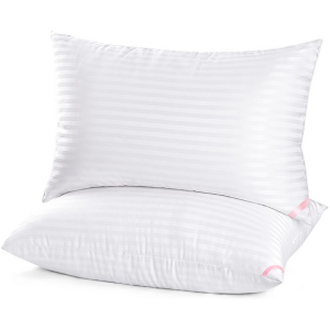 EIUE Hotel Collection Bed Pillows for Sleeping 2 Pack Queen Size，Pillows for Side and Back Sleepers,Super Soft Down Alternative Microfiber Filled Pillows,20 x 30 Inches